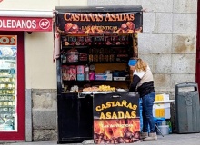 Castañas asadas, corazón caliente