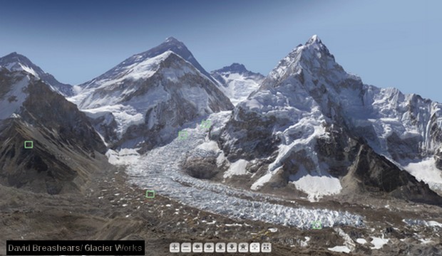 El Everest, 5.800 m. en 3.800 millones de píxeles