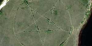 El ‘pentagrama satánico' de Google Maps es un parque en forma de estrella