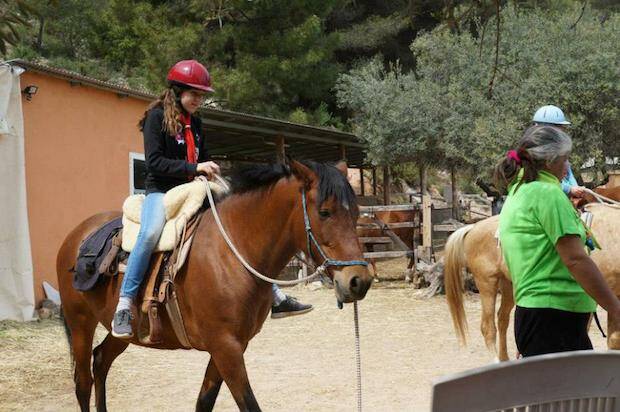 La granja-escuela Vida en Familia, en pleno funcionamiento en un campamento esta Semana Santa.,vida en familia