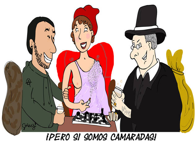Ilustración: Génesis Yélamo, Gamy.,elecciones, psoe, pp, podemos, viñeta