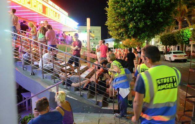 Street Angels en Magaluf.,