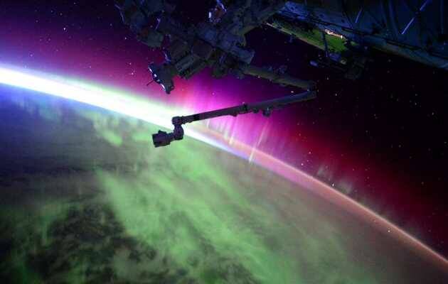 Aurora boreal, Estación Espacial 