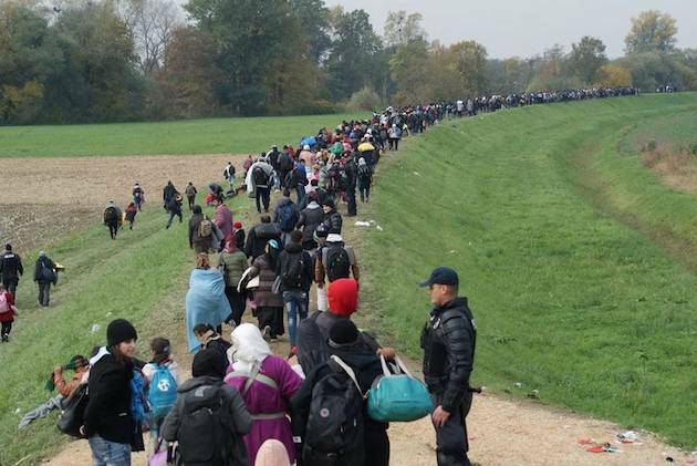 refugiados eslovenia