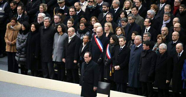 François Hollande,, funeral París