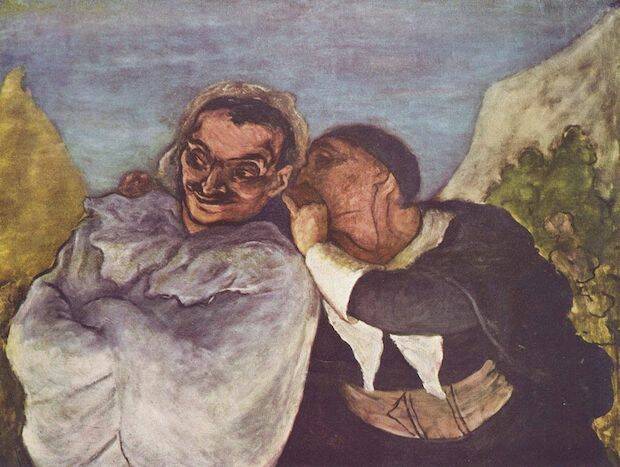 Crispin y Scapin de Honoré Daumier