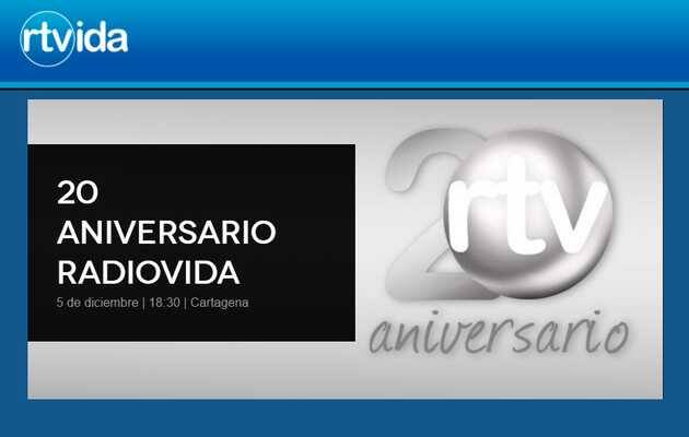 Captura de pantalla de la web de RTVida,RTVida, Radio Televisión Vida