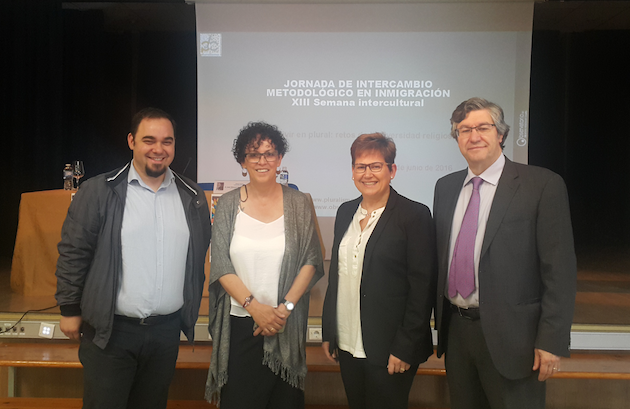 Participantes de la Jornada de Intercambio Metodológico en inmigración, en Valladolid.,dialogo valladolid