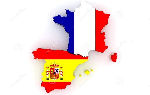 Mapa España, mapa Francia