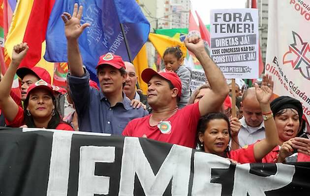 manifestacion Temer, Brasil evangélicos