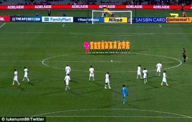 Las selecciones de Australia y Arabia Saudí durante el minuto de silencio,Arabia Saudí, víctimas Londres