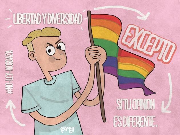 Ilustración: Mundo Gamy,libertad de expresión