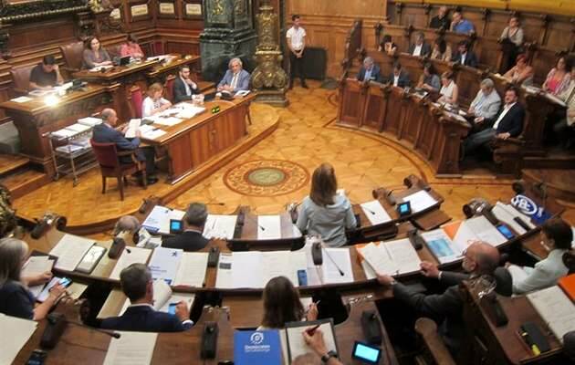 Un pleno reciente del Ayuntamiento barcelonés / Europa Press, imagen de archivo,pleno barcelona, ayuntamiento barcelona
