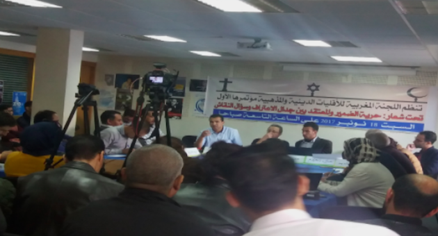 La conferencia es la primera que reúne a representantes de diversas religiones en Marruecos para hablar sobre sus libertades y derechos. / Ahmed Mediany Rouimy, telquel.ma ,