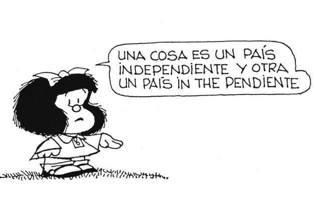 mafalda quino, pais independiente