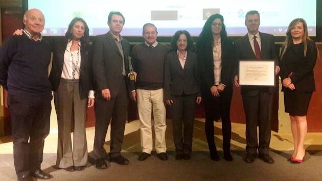 Representantes de la Fundación Federico Fliedner, en la gala de recepción del premio. / Fundación Fliedner,