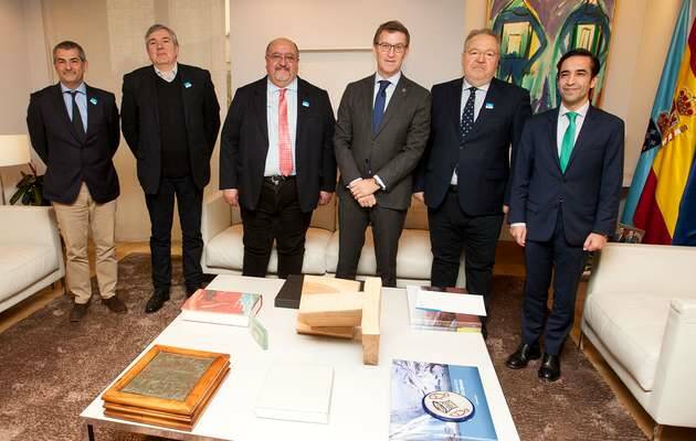Foto oficial del encuentro / Xunta de Galicia,evangélicos galicia, nuñez feijoo