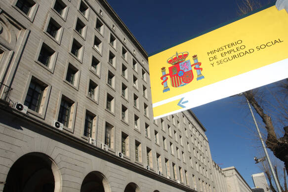 Sede del ministerio de Empleo y Seguridad Social en España.,