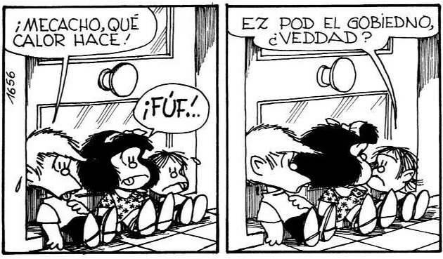 calor verano, humor mafalda