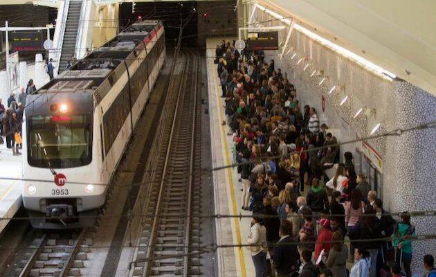 Estación de la Alameda, del metro de Valencia. / Twitter El mundo C. Valenciana,