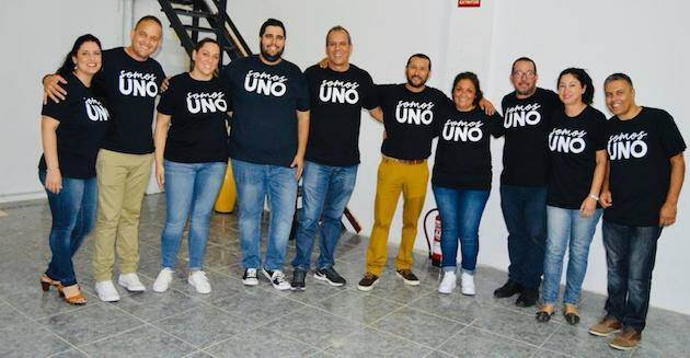 Participantes del encuentro Somos Uno en Fuerteventura, este 12 de octubre.,