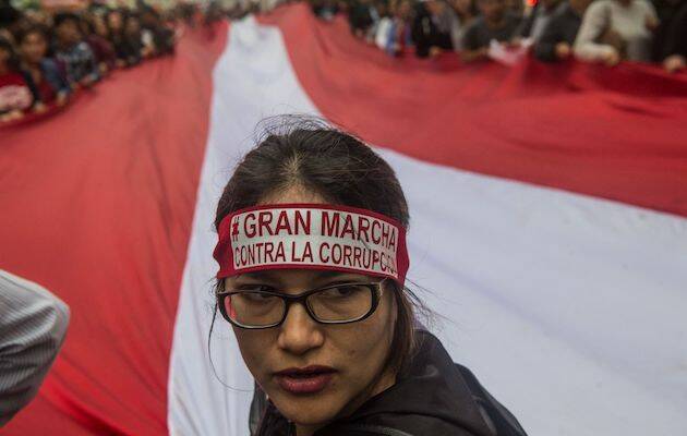 Imagen de una protesta contra la corrupción. / Transparencia Internacional,