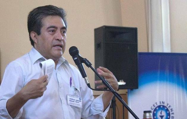 Leopoldo Cervantes-Ortiz, en una conferencia. / Salamanca RTV,