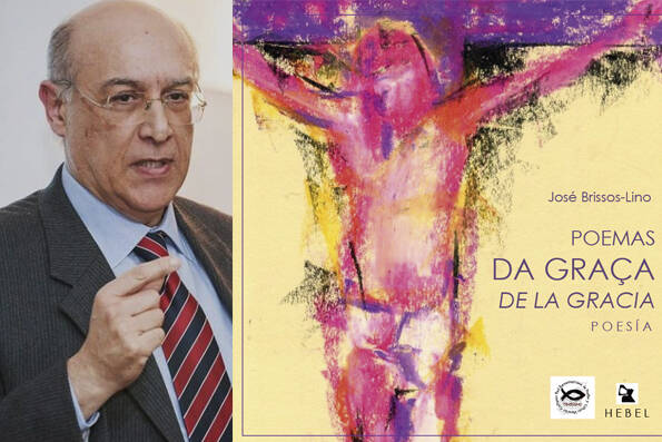 Brissos-Lino y la portada del libro.,