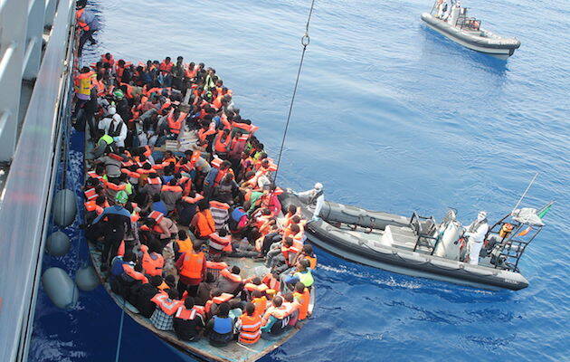 Imagen de una intervención de rescate en el marco de la Operación Tritón, en junio 2015. / Wikimedia Commons,