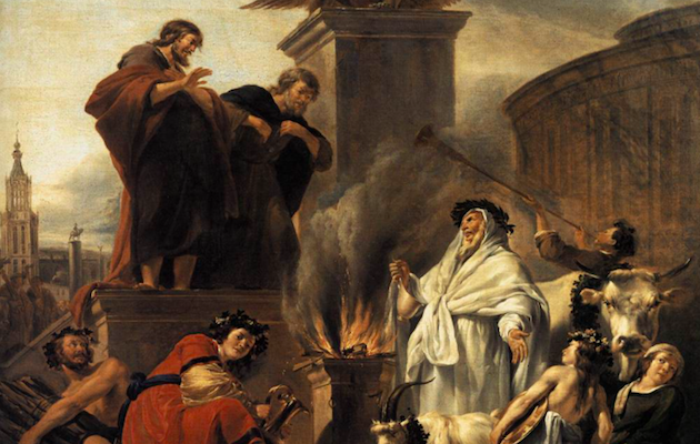 Cuadro Pablo y Bernabé en Listra, de 1650, obra de Nicolaus Pietersz. / Wikimedia Commons,