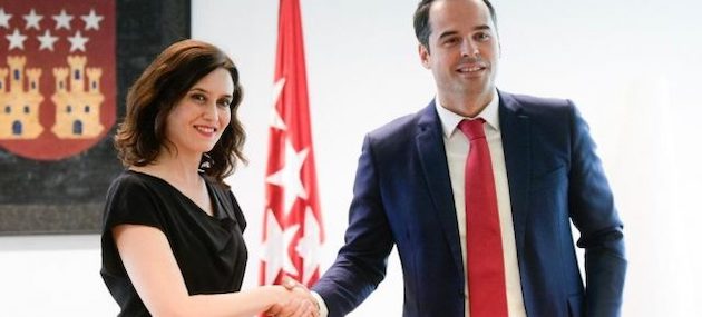 Isabel Díaz Ayuso e Ignacio Aguado, probables socios de Gobierno en la Comunidad de Madrid. / PP,