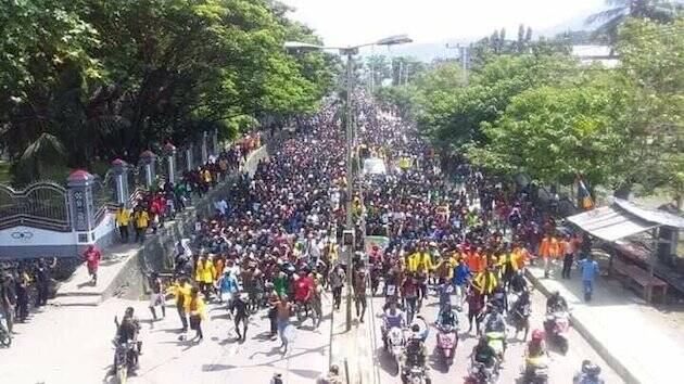 Una manifestación este agosto en Jayapura. / ULMWP,