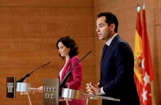 Aguado y Díaz Ayuso, este martes. / Comunidad Madrid,