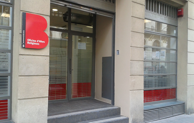 Fachada de la Oficina de Asuntos Religiosos de Barcelona. / OAR,