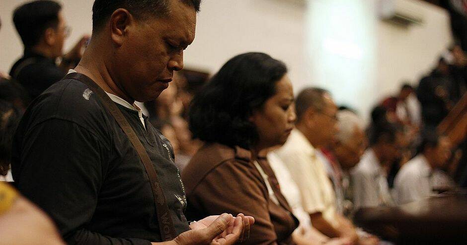 Culto evangélico en Indonesia