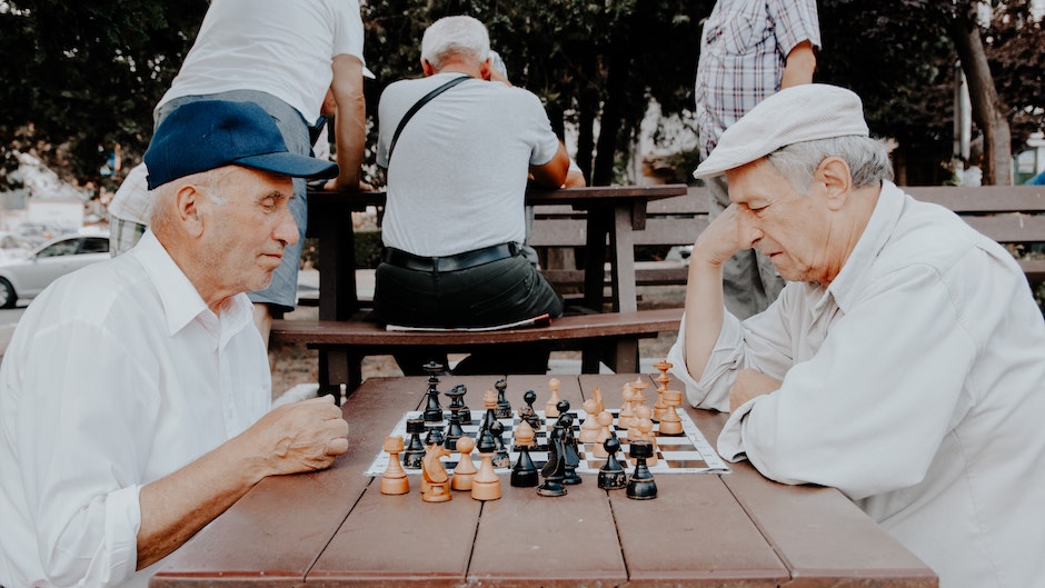 ancianos, ajedrez