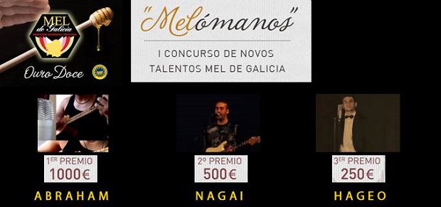 <p>
Cartel con los ganadores del concurso Melómanos. / Fb Mel de Galicia</p>
,