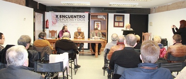 <p>
Encuentro 'Los poetas y Dios' en León.</p>
,