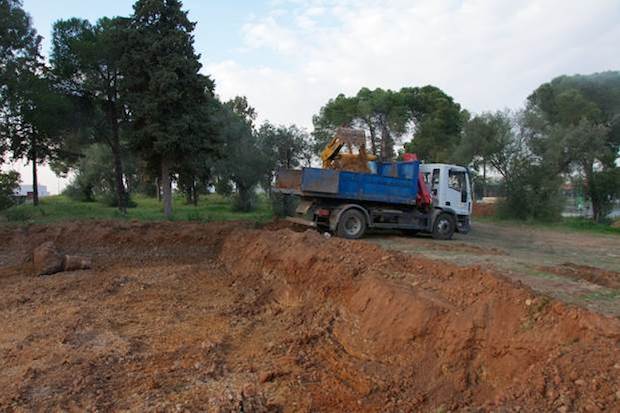 <p>
Inicio de las obras del Colegio Evangélico, en Sevilla. </p>
,