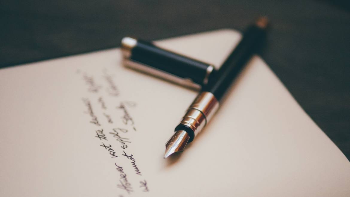 carta, pluma