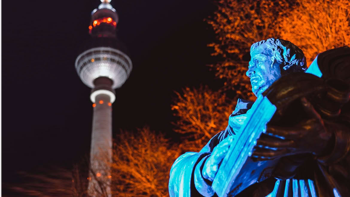 Martín Lutero, estatua Lutero